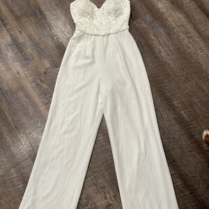 Elegant White Lace Jumpsuit
